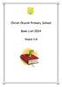 Christ Church Primary School. Book List Years 1-6