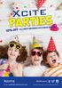 Xcite PARTIES. Xcite. Xcite. 10% off ALL party bookings for Junior Members.