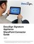 DocuSign Signature Appliance SharePoint Connector Guide Version 8.2