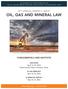 OIL, GAS AND MINERAL LAW