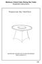 Marbury 4 Seat Cube Dining Set-Table Assembly Instructions. Product size: Dia.119xH72cm