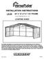 INSTALLATION INSTRUCTIONS LS X 12-2 X 7 1/2 FRAME LOAFING SHED