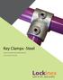 Lockinex. Key Clamps -Steel. Key Clamps -Steel. Key Clamps - Steel. ea i, ea u i. ea i, ea u i. Castings to BS 2789(ISO 1083) & BS 6681 (ISO 5922)