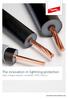 The innovation in lightning protection High-voltage-resistant, insulated HVI Conductor