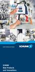 SCHUNK New Products and Innovations