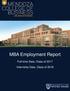 MBA Employment Report. Full-time Data, Class of 2017