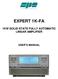 EXPERT 1K-FA 1KW SOLID STATE FULLY AUTOMATIC LINEAR AMPLIFIER USER S MANUAL