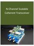 N-Channel Scalable Coherent Transceiver