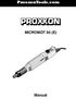 ProxxonTools.com MICROMOT 50 (E) Manual. cxc cxcx MINIMOT 40 (E)