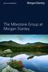 The Milestone Group at Morgan Stanley