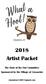2018 Artist Packet. The Hoot of the Owl Committee Sponsored by the Village of Coxsackie.