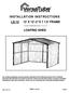 INSTALLATION INSTRUCTIONS LS X 12-2 X 7 1/2 FRAME LOAFING SHED