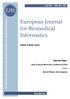 An Official Journal of the European Federation for Medical Informatics. Volume 14 (2018), Issue 2. Special Topic.