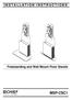 INSTALLATION INSTRUCTIONS. Freestanding and Wall Mount Floor Stands MSP-CSC1