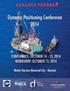 ddynamic Dynamic Positioning Conference 2014 A D V A N C E P R O G R A M CONFERENCE: OCTOBER 14-15, 2014 WORKSHOP: OCTOBER 13, 2014 IMCA