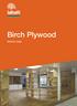 Birch Plywood PRODUCT GUIDE
