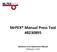 MrPEX Manual Press Tool # Operation and Adjustment Manual (February 2009)