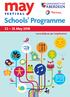 may Schools Programme May 2018 F E S T I V A L