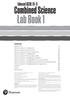 Lab Book 1. Combined Science. Edexcel GCSE (9 1) Contents