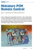 Miniature PCM Remote Control