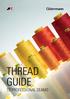 THREAD GUIDE TO PROFESSIONAL SEAMS