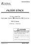 Filter stack for high power factor PMM converter RHC-D series. RHF-D Series