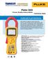 Fluke 345. Power Quality Clamp Meter. The ideal meter for commissioning and troubleshooting modern electrical loads