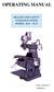 OPERATING MANUAL HEALTH AND SAFETY GUIDANCE NOTES MODEL: K2S K2V DATE: 2001/05/11 VERSION: 3