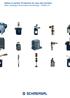 Sensors Inductive proximity switches Capacitive proximity switches Optoelectronic proximity switches Magnetic switches