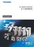 AC SERVO DRIVES SERIES. Servopacks. Certified for ISO9001 and ISO14001