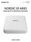 Nordic ID AR85 User Guide Version 1.4 NORDIC ID AR85 RAIN RFID OVERHEAD READER USER GUIDE