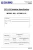 TFT LCD Tentative Specification MODEL NO.: V370B1-L01