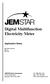 JEMSTAR. Digital Multifunction Electricity Meter. Application Notes