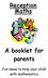 Reception Maths A booklet for parents