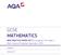 GCSE MATHEMATICS. Practice Papers Set 1 Teacher Booklet. NEW PRACTICE PAPER SET 1 Foundation Tier Paper 1 Mark Scheme (Published September 2015)