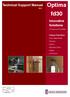 Optima fd30. Technical Support Manual. Innovative Solutions. Halspan Fabrication Door Assemblies Frames Doors Acoustic Doors Glass Fire Doors