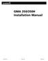 GMA 350/350H Installation Manual