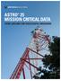 ASTRO 25 MISSION CRITICAL DATA YOUR LIFELINE FOR SUCCESSFUL MISSIONS
