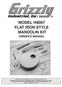 MODEL H8067 FLAT IRON STYLE MANDOLIN KIT OWNER'S MANUAL