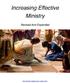 Increasing Effective Ministry