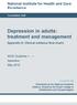 Depression in adults: treatment and management