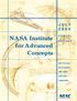 NASA Institute for Advanced. Concepts