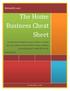 The Home Business Cheat Sheet