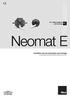 Neomat E. For rolling shutters and awnings. Installation and use instructions and warnings