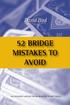 52 Bridge Mistakes to avoid