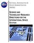 NATIONAL AERONAUTICS & SPACE ADMINISTRATION (NASA) SCIENCE AND TECHNOLOGY RESEARCH DIRECTIONS FOR THE INTERNATIONAL SPACE STATION