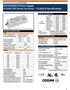OPTOTRONIC Power Supply OT20W UNV Phase Cut Series Technical Specifications