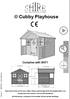 Cubby Playhouse. Complies with EN71