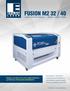 FUSION M2 32 / 40 LASER SYSTEM MANUAL MODEL / 14000