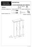 Assembly Instruction. 2,0 hr DESCRIPTION: 3 DOOR WARDROBE WITH MIRROR mm. 525 mm 2 PERSON ASSEMBLY REQUIRED ASSEMBLY SPACE